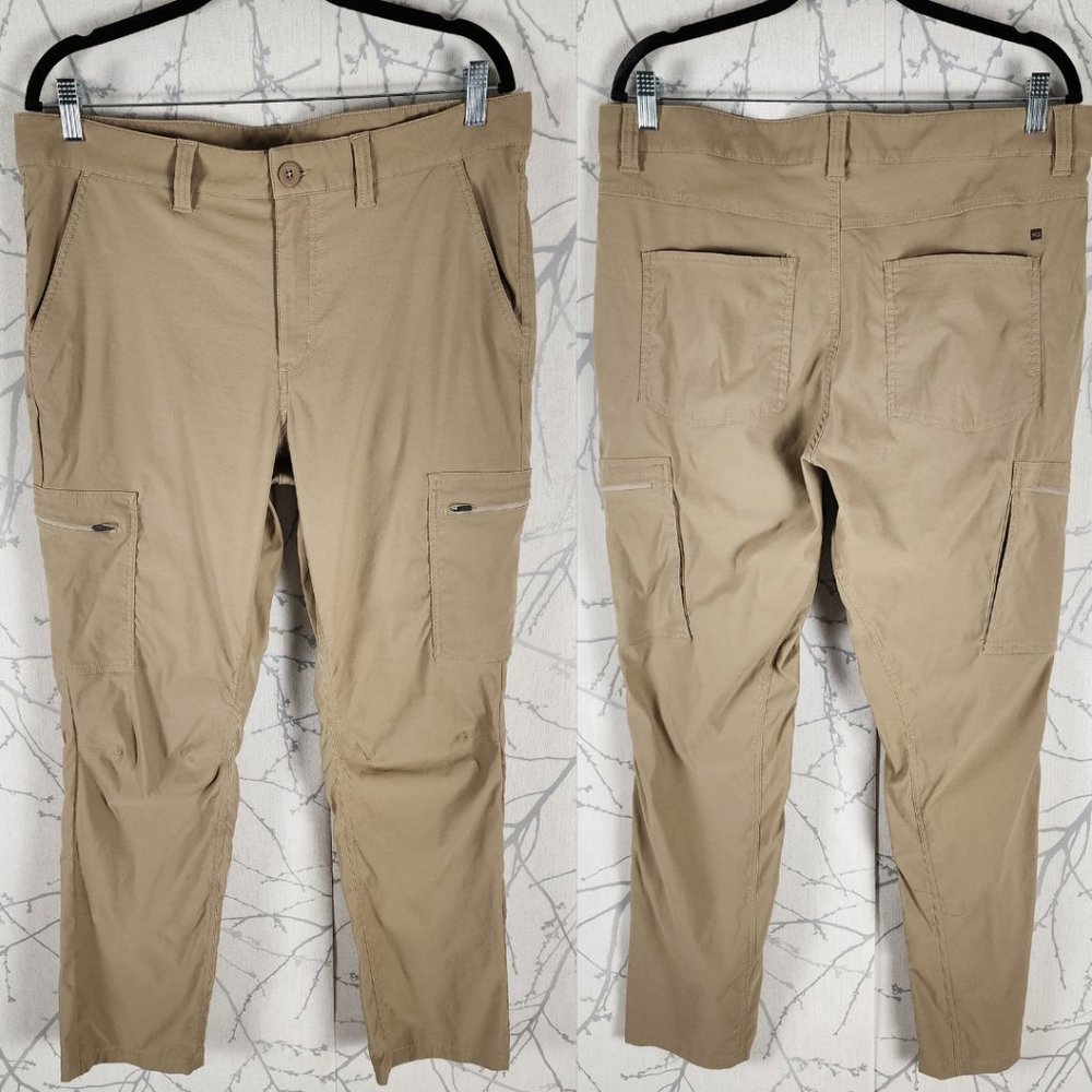 MEC Mountain Equipment Coop Beige Cargo Hiking Pants